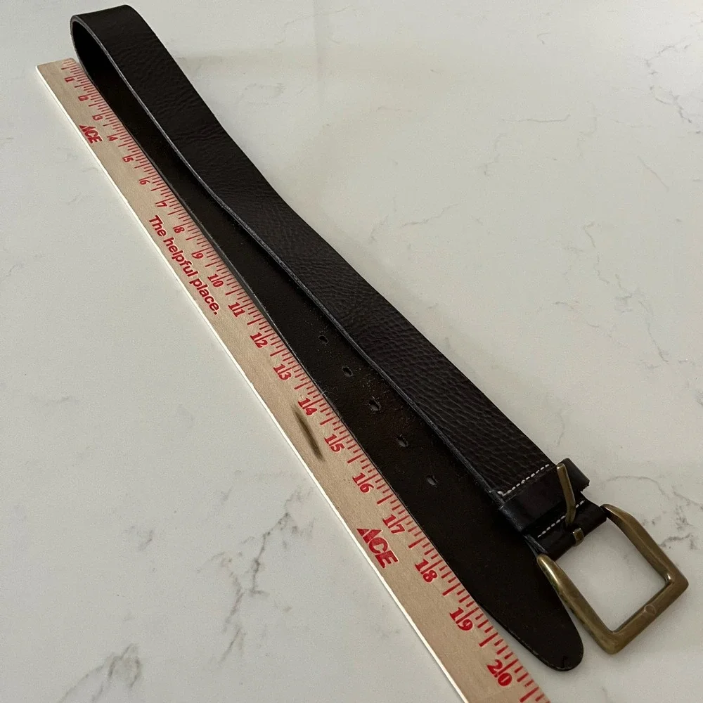 Vintage Banana Republic Leather and Brass Belt